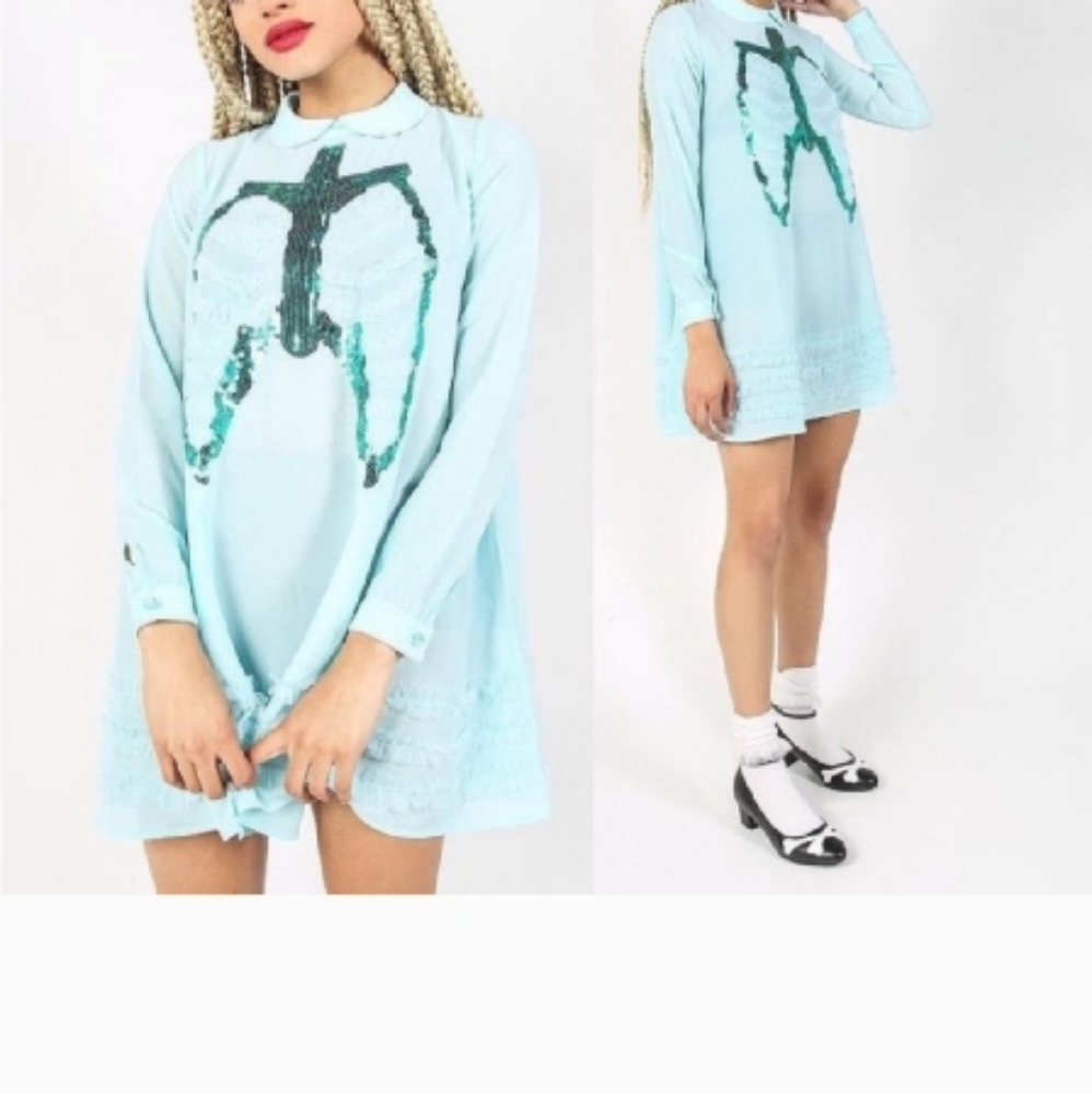 Iron Fist BNWT Mermaid Oversized Walking Dress. M Oversized - Picture 3 of 4